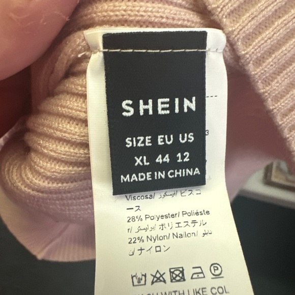 SHEIN Pink Ribbed Mini Dress - Picture 6 of 7